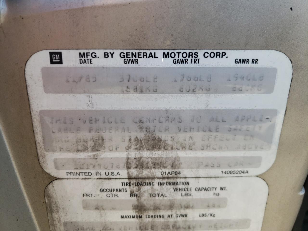 Photo 10 from auction – 1986 CHEVROLET CORVETTE with VIN 1G1YY0787G5113909