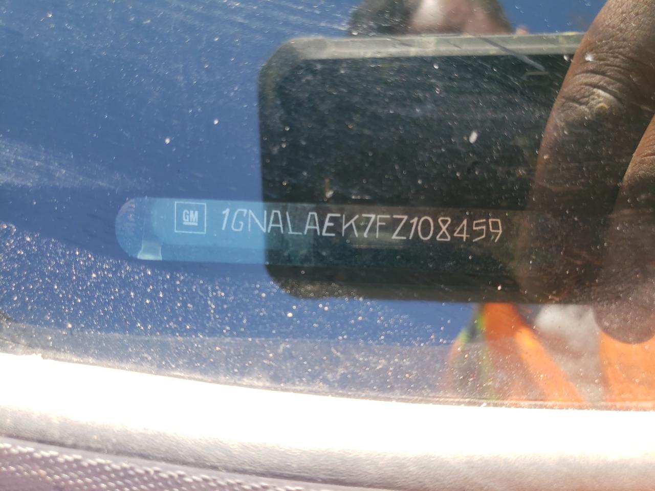 Photo 10 from auction – 2015 CHEVROLET EQUINOX LS with VIN 1GNALAEK7FZ108459