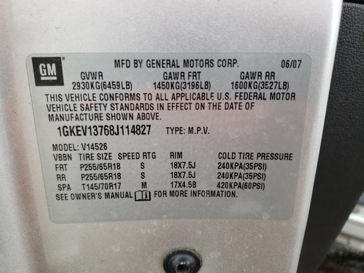 Photo 10 from auction – 2012 GMC ACADIA SLT with VIN 1GKKRRED9CJ120672