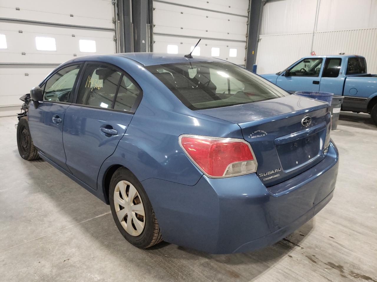 Photo 3 from auction – 2014 SUBARU IMPREZA with VIN JF1GJAA65EH025768