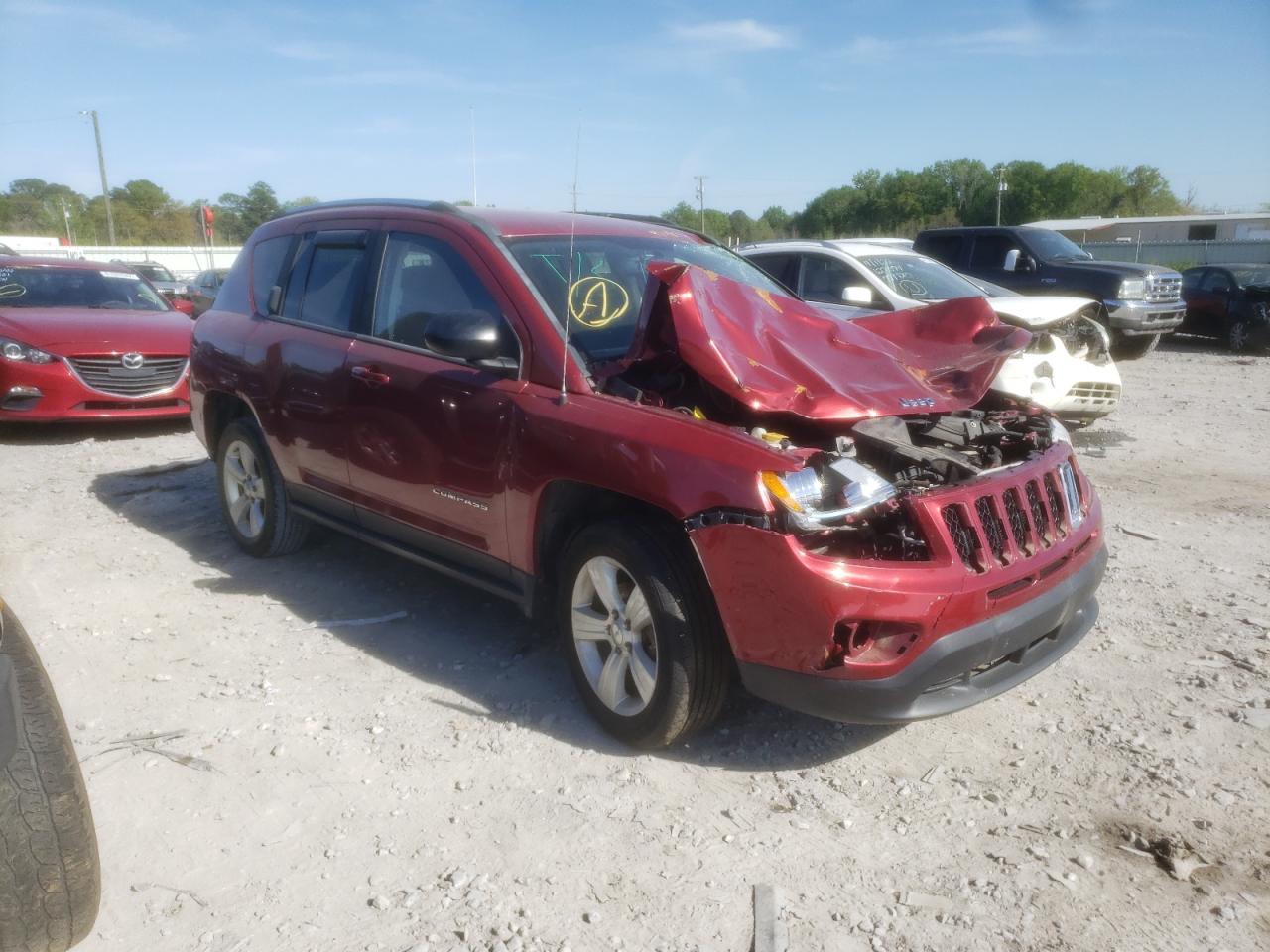 JEEP COMPASS SP 2012 with VIN 1C4NJCBA7CD657448 - Photo from auction