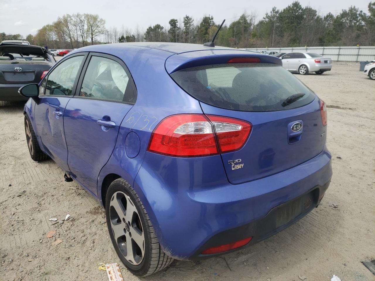 Photo 3 from auction – 2012 KIA RIO EX with VIN KNADN5A31C6062157