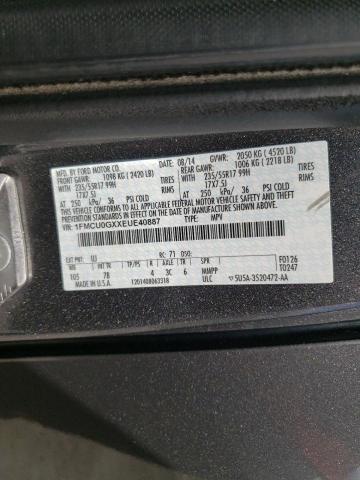 Photo 10 from auction – 2014 FORD ESCAPE SE with VIN 1FMCU0GXXEUE40887