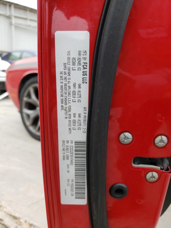 Photo 10 from auction – 2015 DODGE CHALLENGER with VIN 2C3CDZBT6FH744501