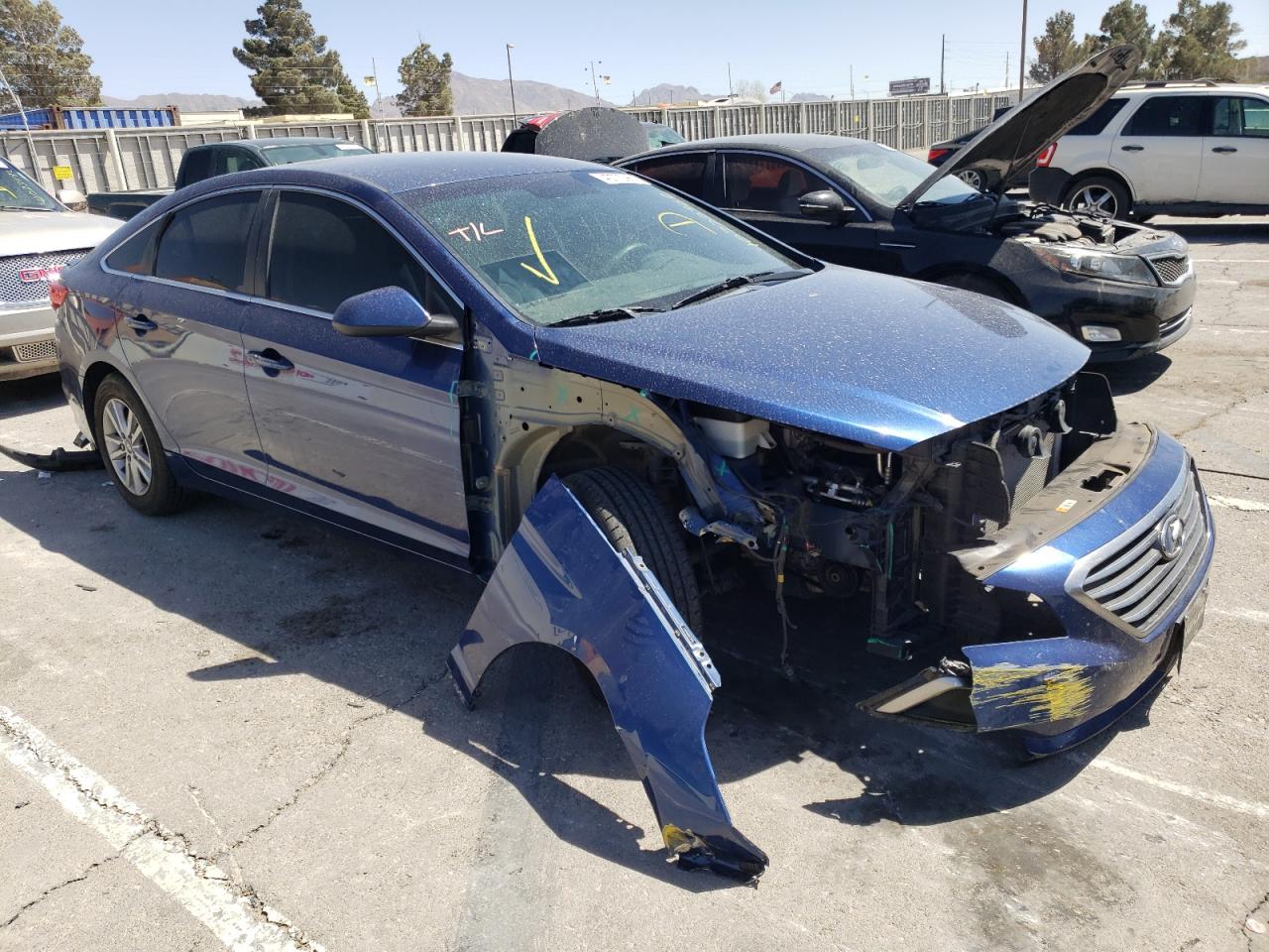 HYUNDAI SONATA SE 2016 with VIN 5NPE24AFXGH356480 - Photo from auction