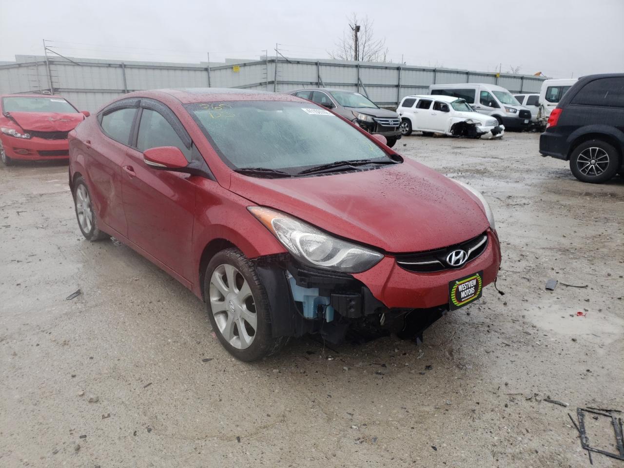 HYUNDAI ELANTRA GL 2012 with VIN KMHDH4AE4CU249308 - Photo from auction