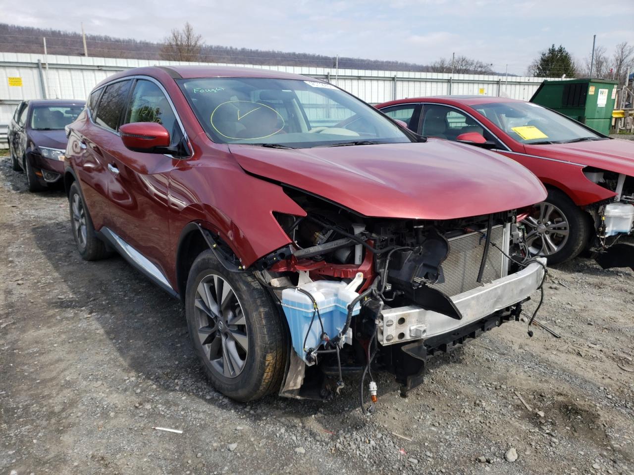 NISSAN MURANO S 2016 with VIN 5N1AZ2MH2GN130036 - Photo from auction