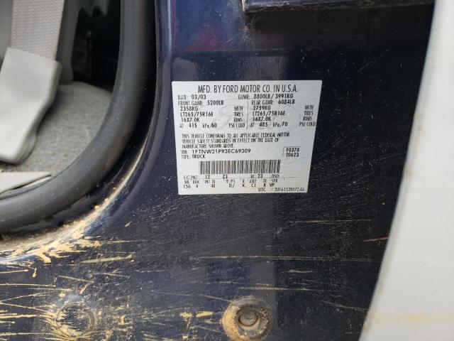 Photo 10 from auction – 2003 FORD F250 SUPER with VIN 1FTNW21P93EC69309