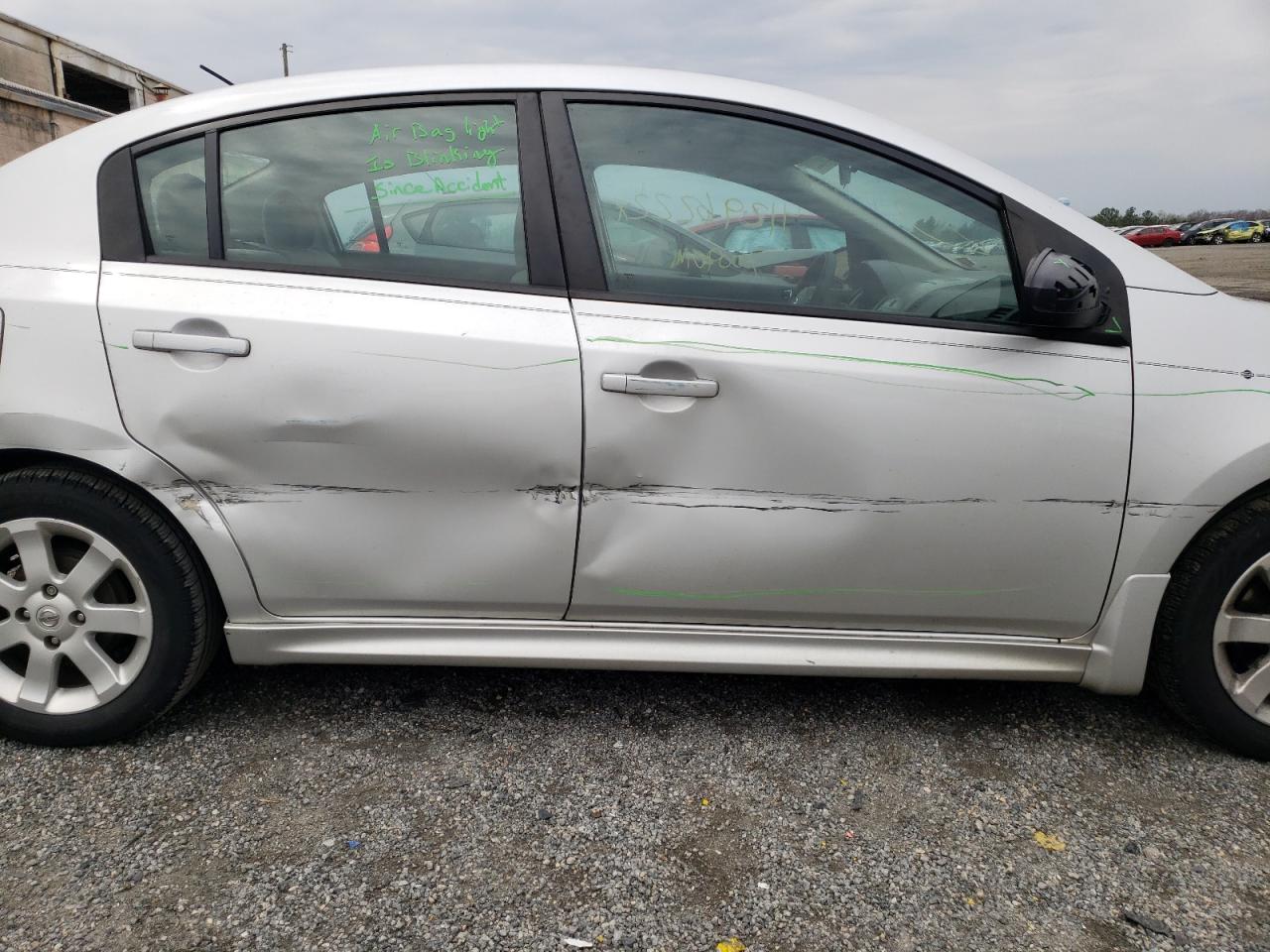 Photo 9 from auction – 2012 NISSAN SENTRA 2.0 with VIN 3N1AB6AP8CL779817