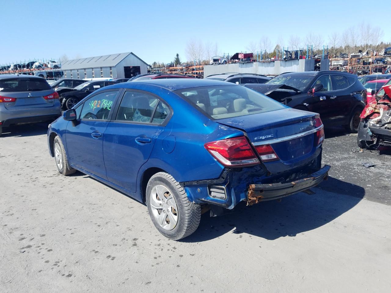 Photo 3 from auction – 2013 HONDA CIVIC LX with VIN 2HGFB2F49DH004111