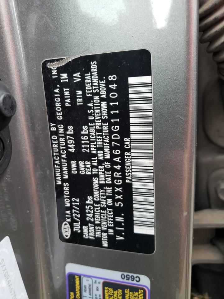 Photo 10 from auction – 2013 KIA OPTIMA SX with VIN 5XXGR4A67DG111048
