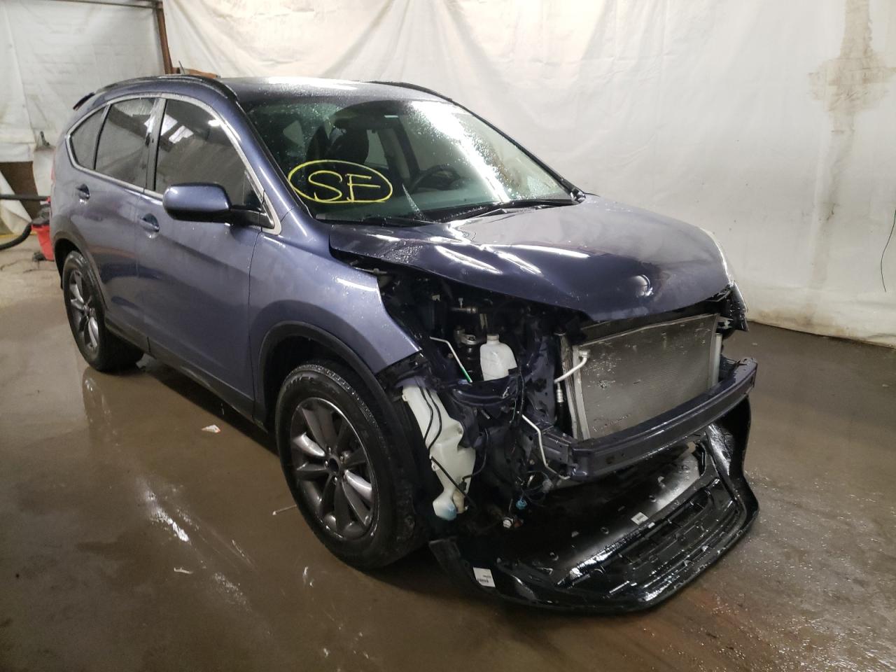 HONDA CR-V EX 2012 with VIN JHLRM4H57CC004281 - Photo from auction