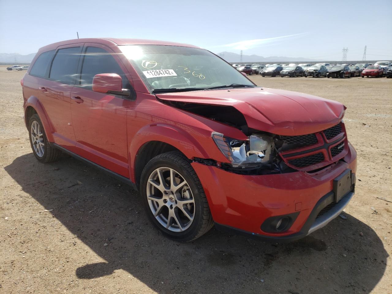DODGE JOURNEY GT 2019 with VIN 3C4PDDEG0KT694761 - Photo from auction