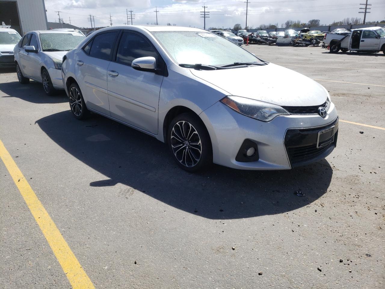 TOYOTA COROLLA L 2014 with VIN 5YFBURHE1EP154098 - Photo from auction