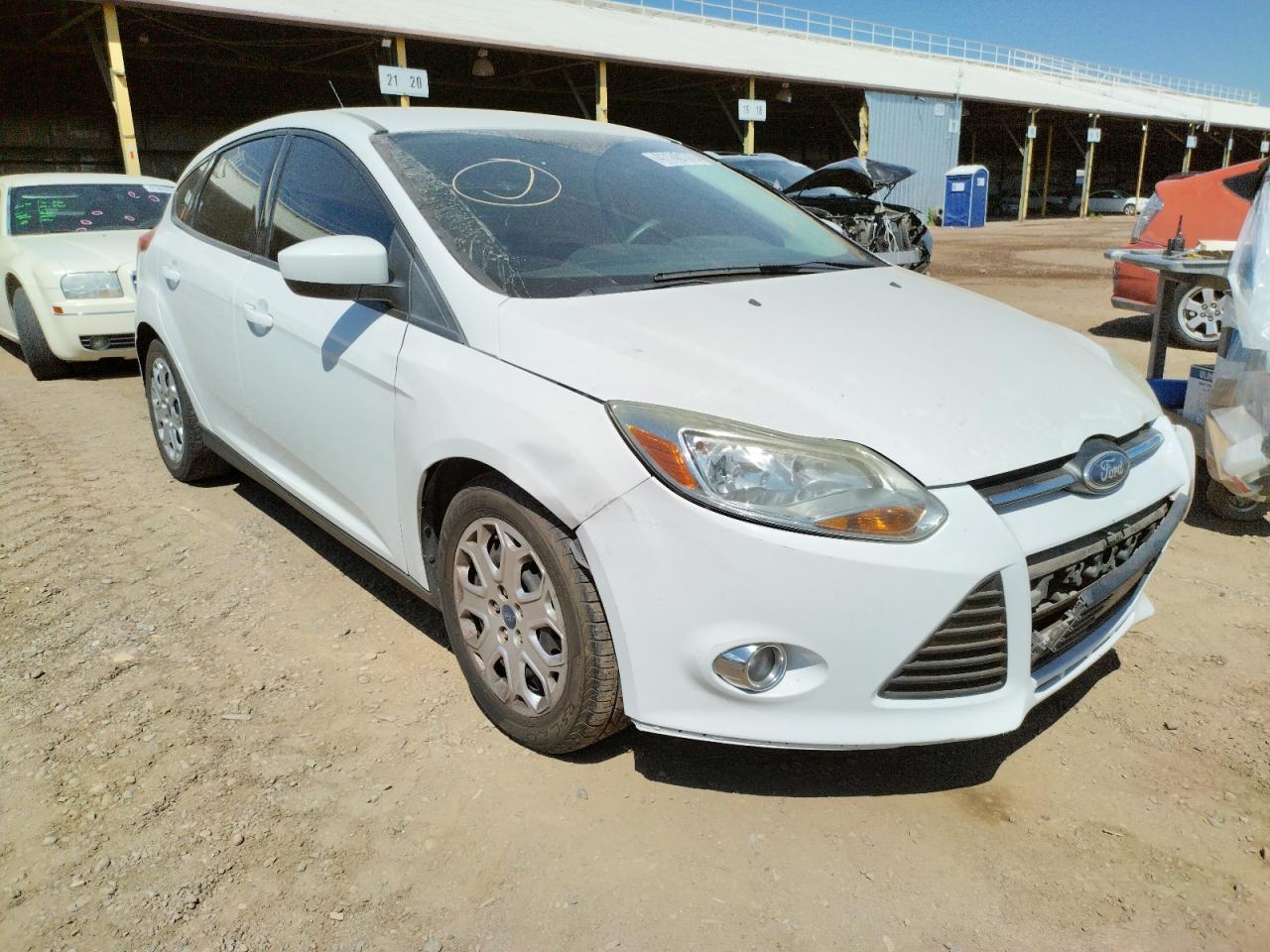 FORD FOCUS SE 2012 with VIN 1FAHP3K22CL343786 - Photo from auction