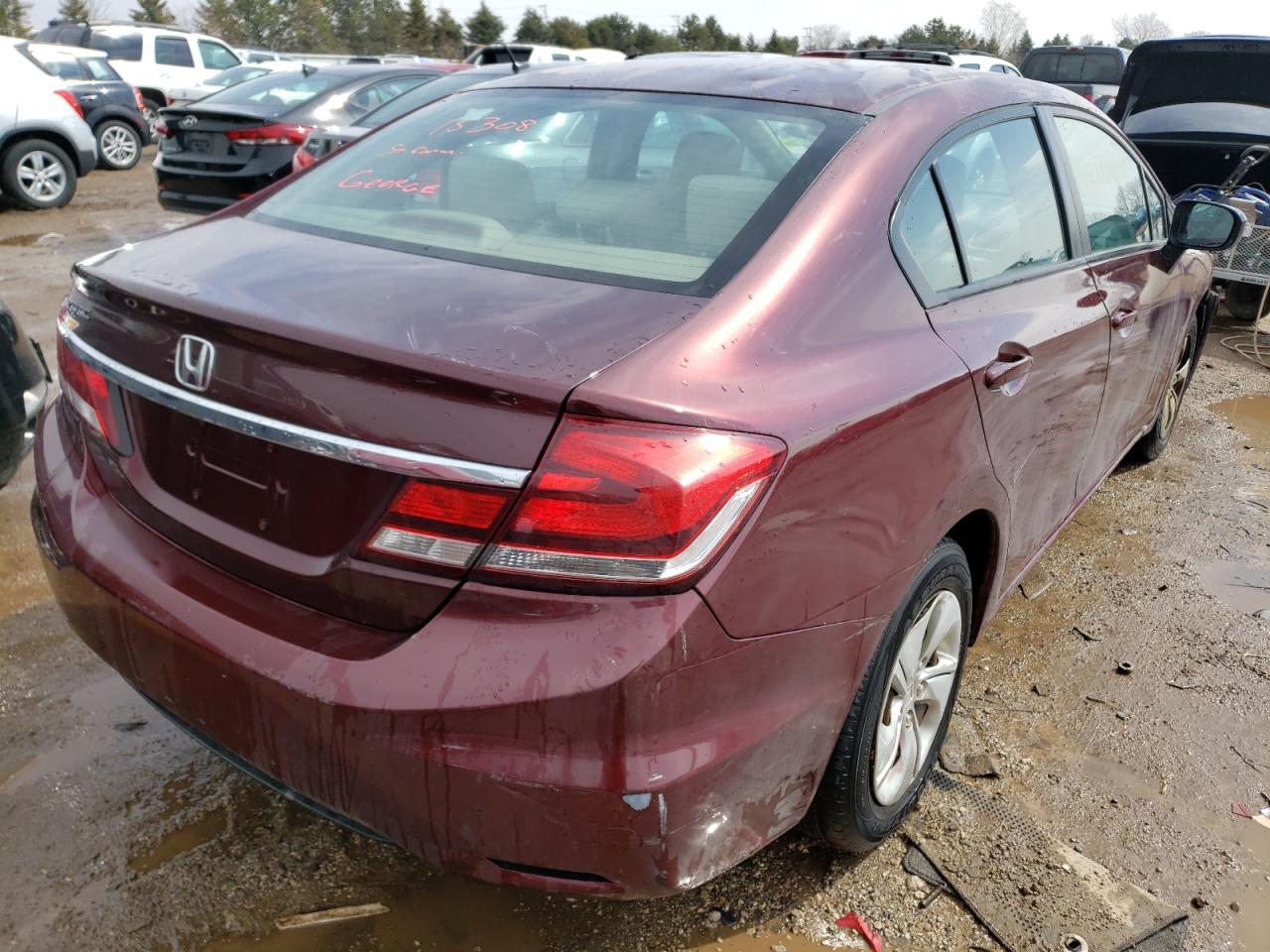 Photo 4 from auction – 2015 HONDA CIVIC LX with VIN 19XFB2F51FE045242