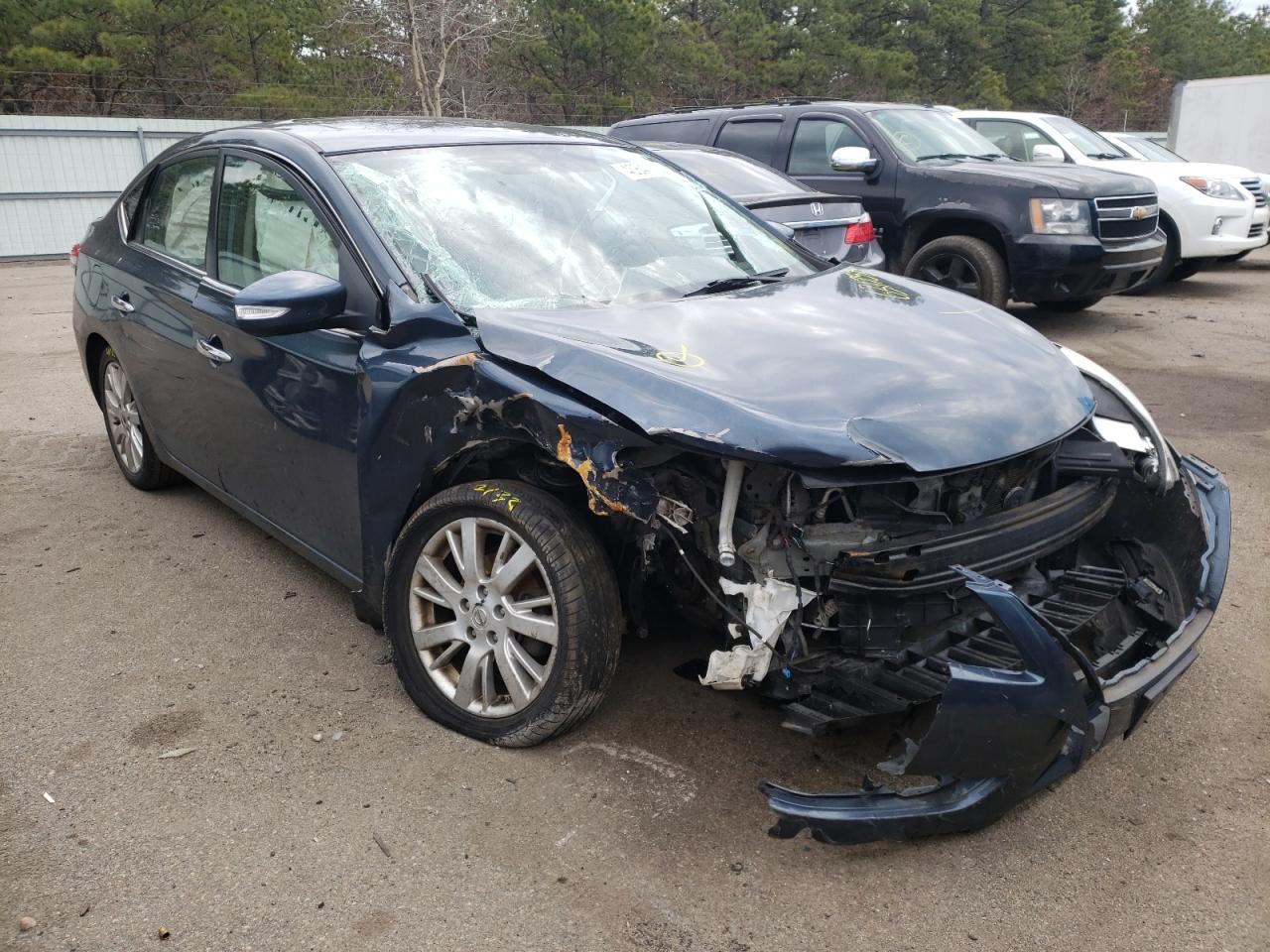 NISSAN SENTRA S 2014 with VIN 3N1AB7AP1EL631758 - Photo from auction