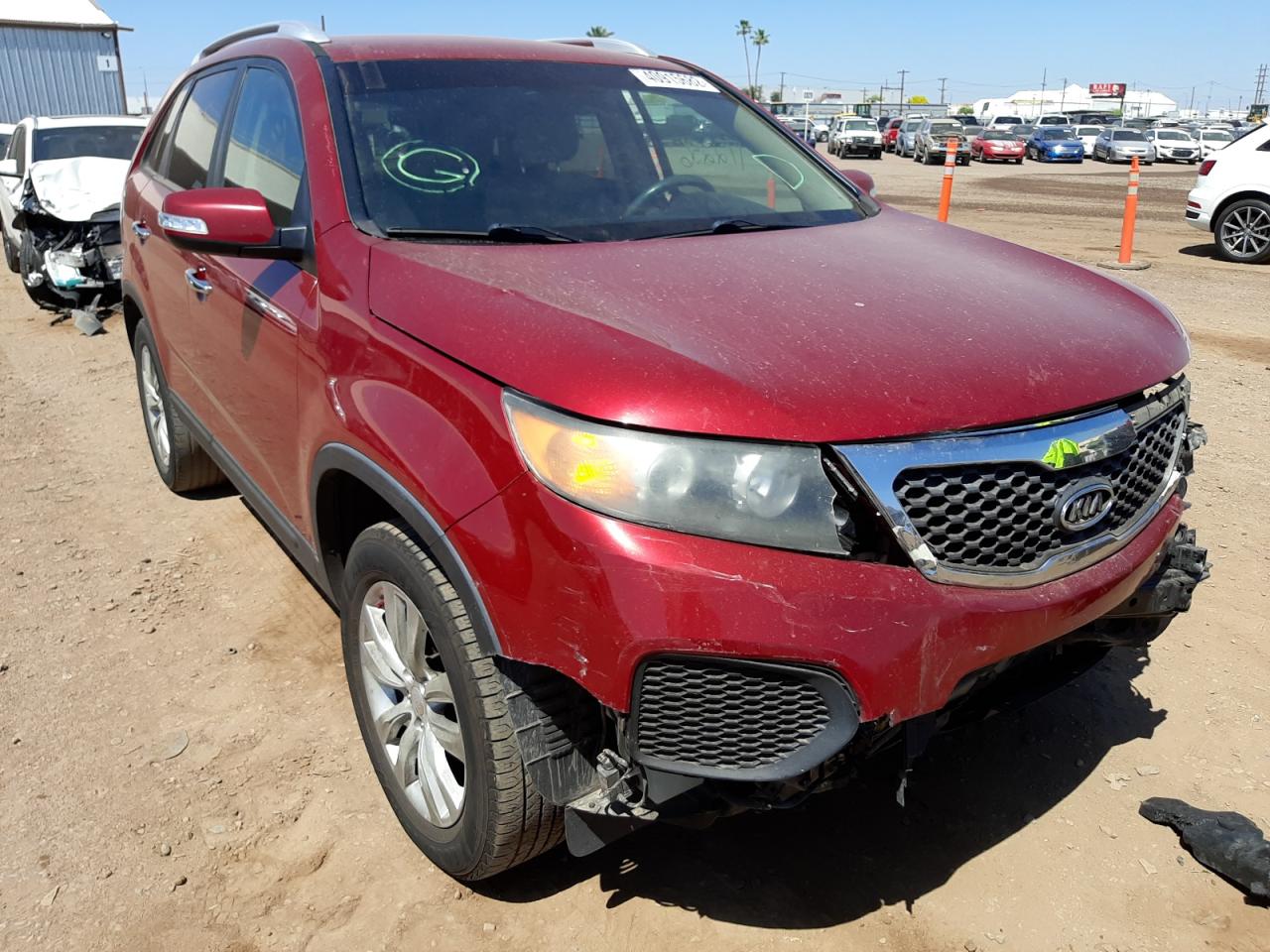 KIA SORENTO BA 2011 with VIN 5XYKT4A22BG056753 - Photo from auction