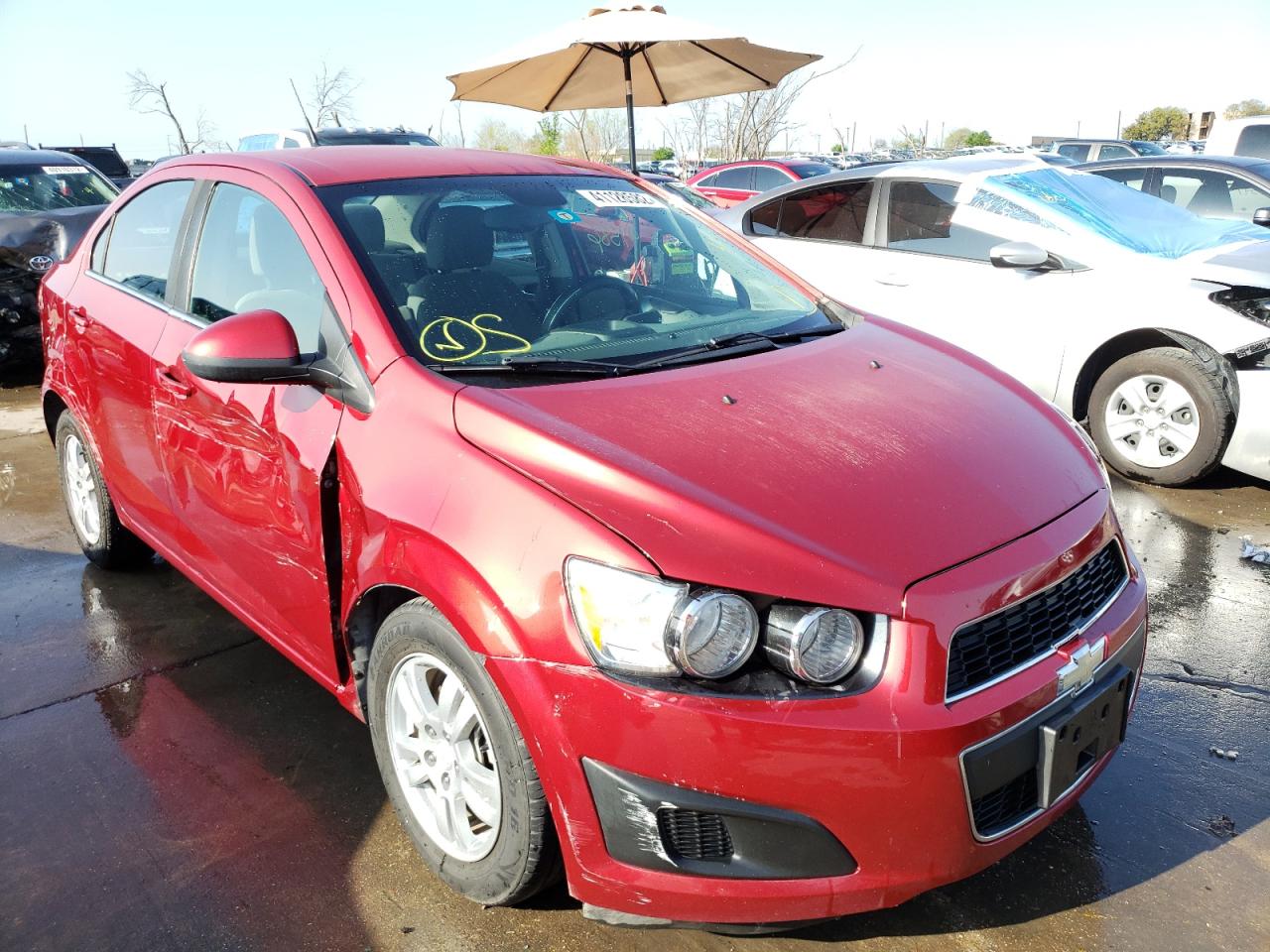 CHEVROLET SONIC LT 2012 with VIN 1G1JC5SH8C4176800 - Photo from auction