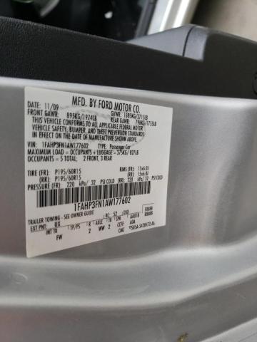 Photo 10 from auction – 2010 FORD FOCUS SE with VIN 1FAHP3FN1AW177602