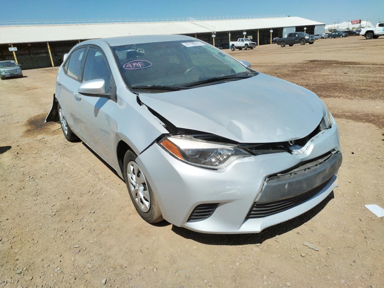 TOYOTA COROLLA L 2014 with VIN 2T1BURHE6EC063585 - Photo from auction