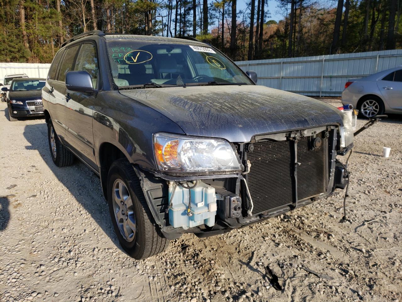 TOYOTA HIGHLANDER 2005 with VIN JTEGP21A250058367 - Photo from auction
