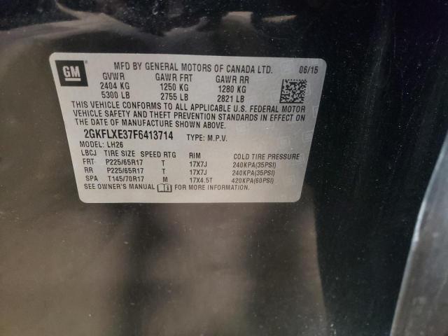 Photo 10 from auction – 2015 GMC TERRAIN SL with VIN 2GKFLXE37F6413714