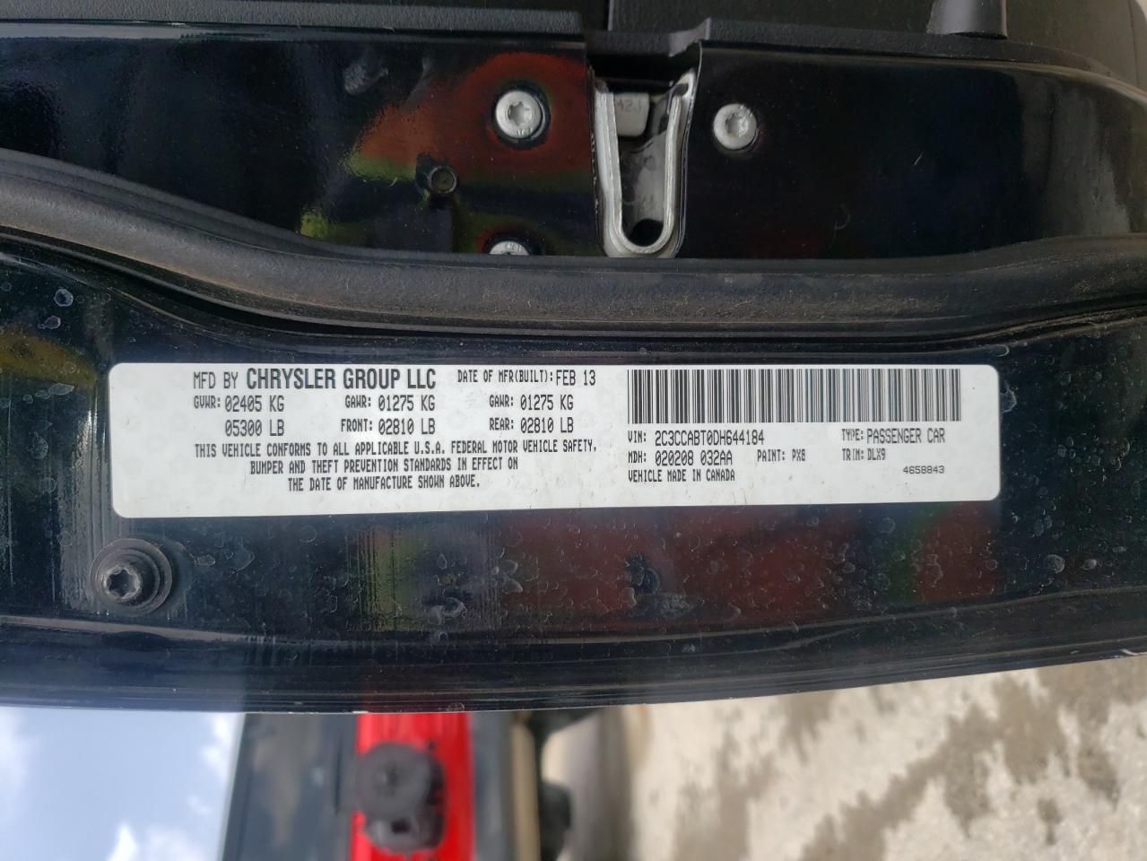 Фото 10 с аукциона – 2013 CHRYSLER 300 S с VIN 2C3CCABT0DH644184