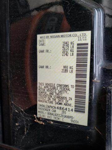 Photo 10 from auction – 2012 NISSAN ALTIMA BAS with VIN 1N4AL2APXCN486414