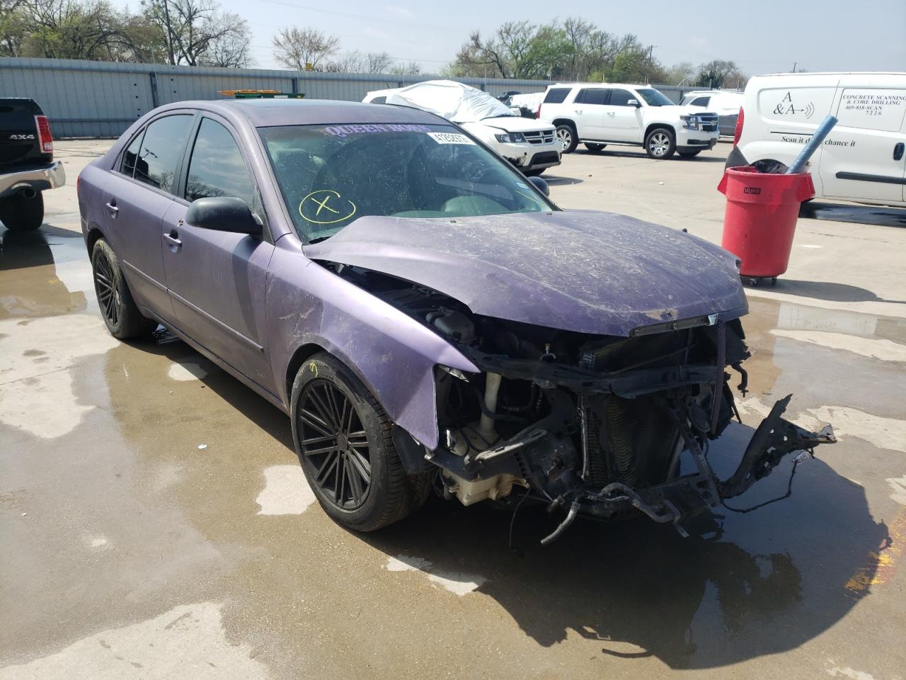 HYUNDAI SONATA SE 2007 with VIN 5NPEU46F87H239998 - Photo from auction