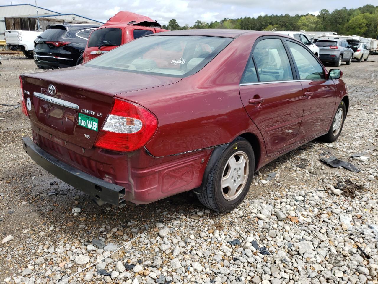 Photo 4 from auction – 2003 TOYOTA CAMRY LE with VIN 4T1BF30K33U057568