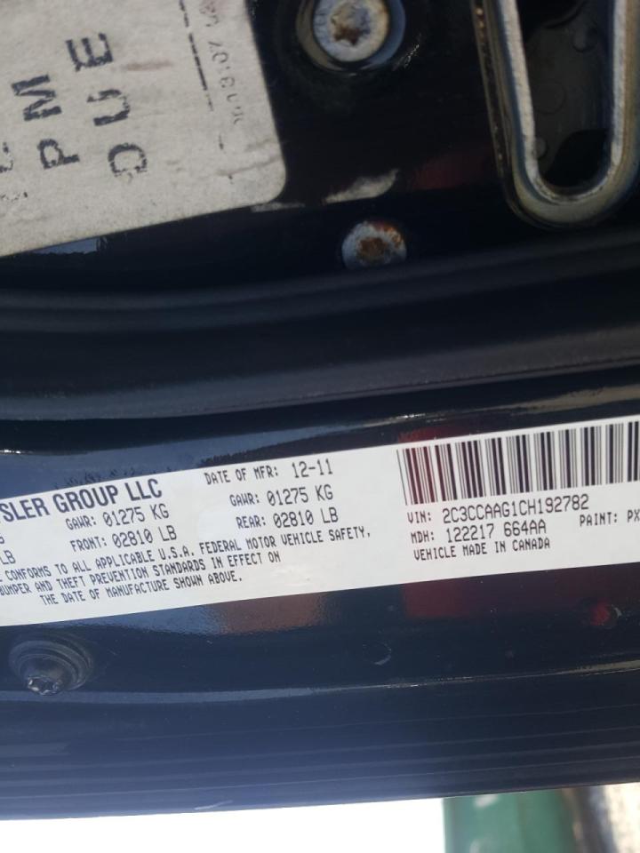Photo 10 from auction – 2012 CHRYSLER 300 with VIN 2C3CCAAG1CH192782