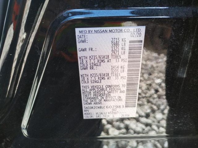 Photo 10 from auction – 2020 NISSAN PATHFINDER with VIN 5N1DR2CN8LC607983