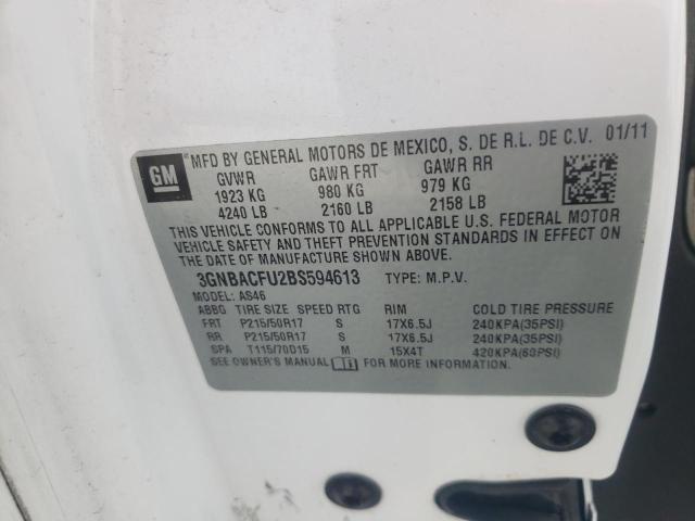 Photo 10 from auction – 2011 CHEVROLET HHR LT with VIN 3GNBACFU2BS594613