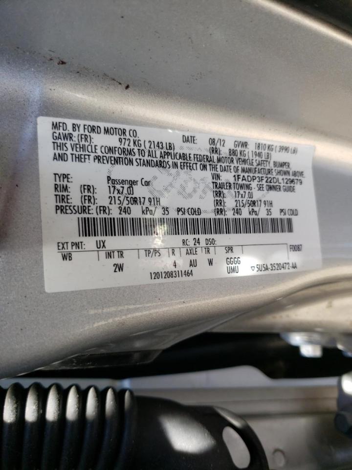 Photo 10 from auction – 2013 FORD FOCUS with VIN 1FADP3F22DL129679