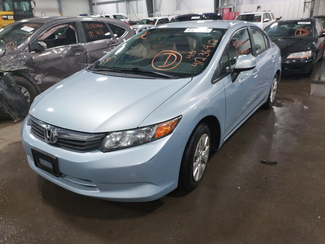 Photo 2 from auction – 2012 HONDA CIVIC LX with VIN 19XFB2F58CE012704