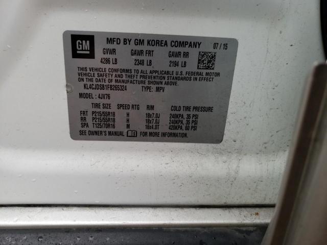 Photo 10 from auction – 2015 BUICK ENCORE PRE with VIN KL4CJDSB1FB265324