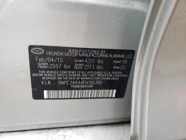 Photo 10 from auction – 2015 HYUNDAI SONATA ECO with VIN 5NPE24AA8FH180385