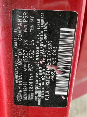 Photo 10 from auction – 2012 HYUNDAI ACCENT GLS with VIN KMHCT4AE8CU169620