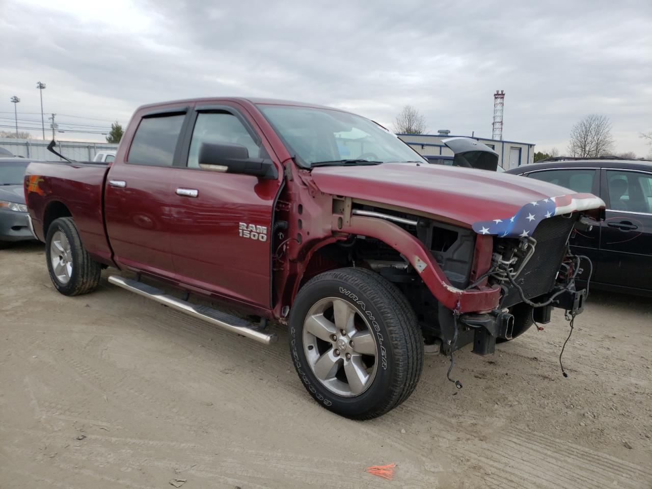 RAM 1500 SLT 2018 with VIN 1C6RR7TT9JS153727 - Photo from auction