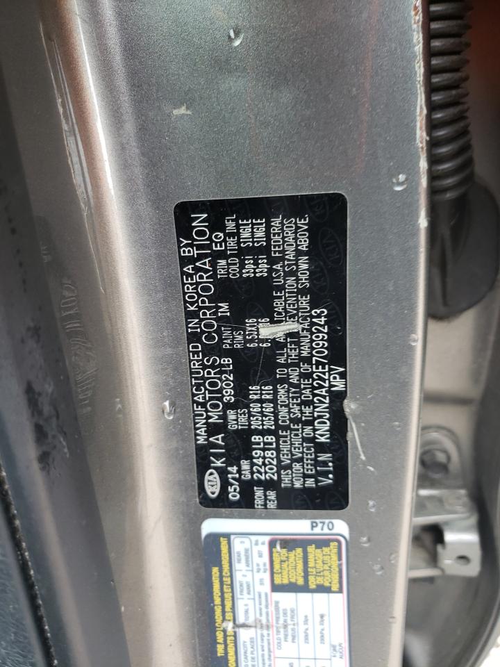 Photo 10 from auction – 2014 KIA SOUL with VIN KNDJN2A22E7099243