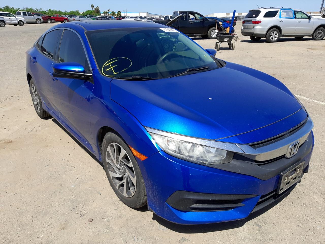 HONDA CIVIC EX 2016 with VIN 19XFC2F75GE226182 - Photo from auction