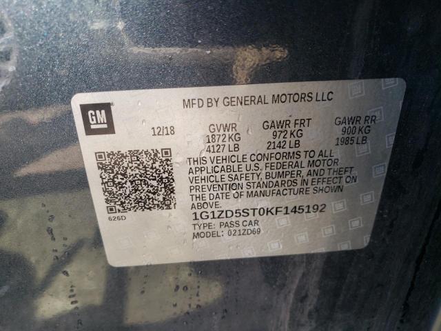 Photo 10 from auction – 2019 CHEVROLET MALIBU LT with VIN 1G1ZD5ST0KF145192