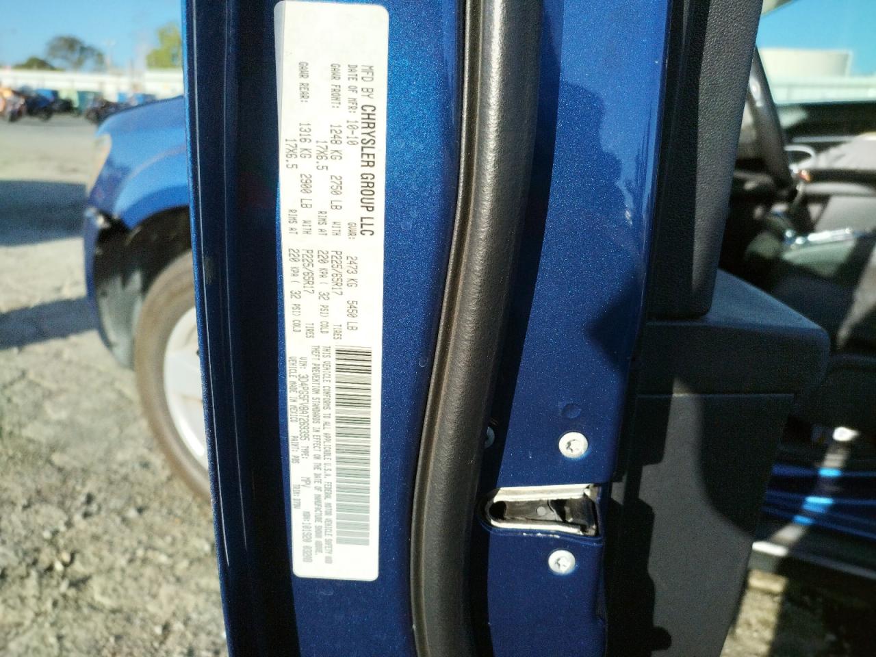Photo 10 from auction – 2010 DODGE JOURNEY SX with VIN 3D4PG5FV8AT269395