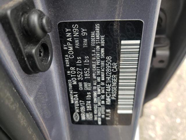 Photo 10 from auction – 2017 HYUNDAI ACCENT SE with VIN KMHCT4AE1HU289508