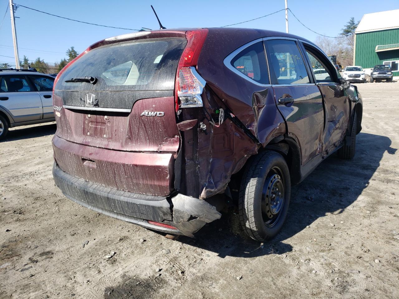 Photo 4 from auction – 2014 HONDA CR-V LX with VIN 5J6RM4H37EL087090