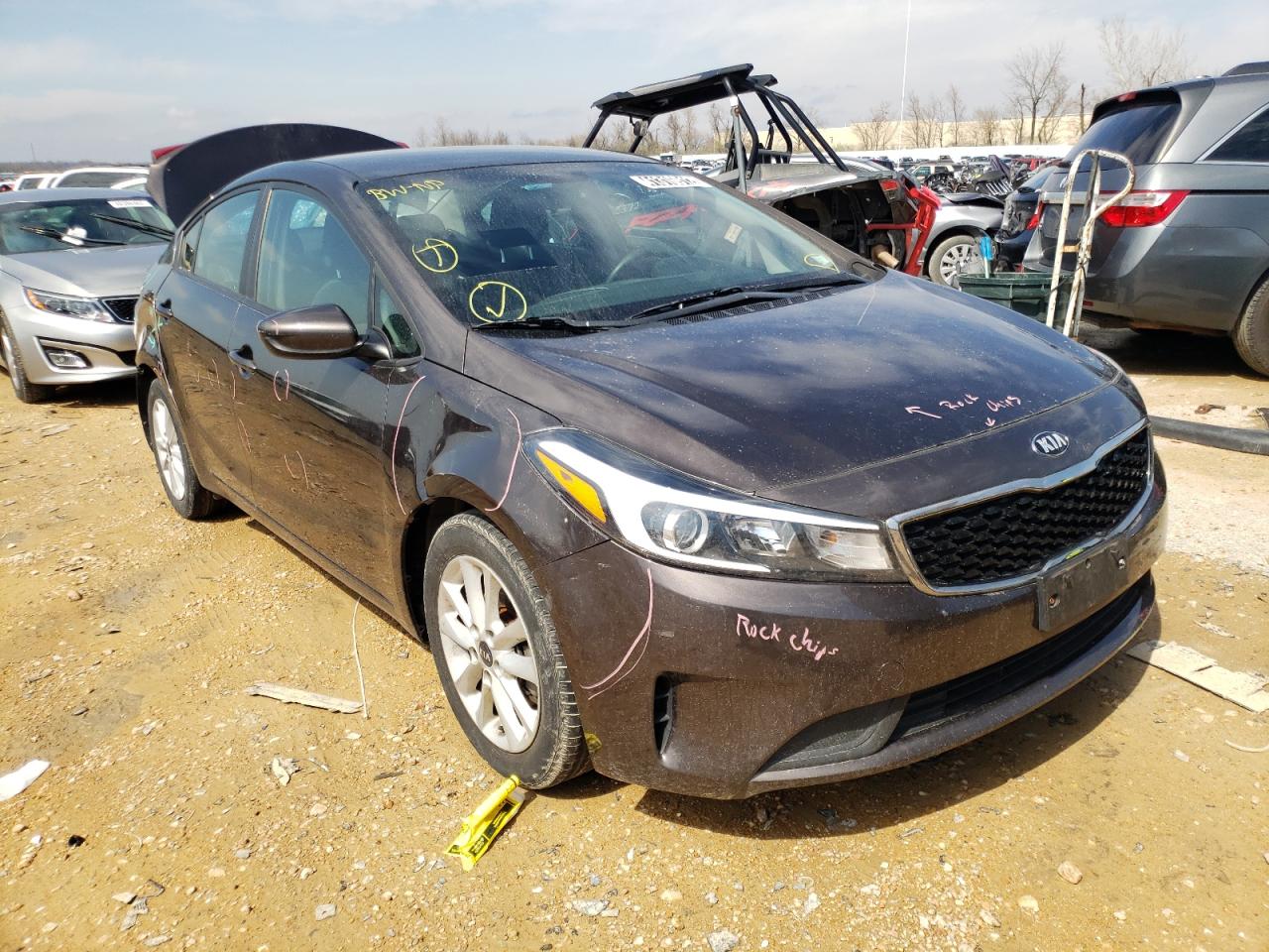 KIA FORTE LX 2017 with VIN 3KPFL4A76HE081710 - Photo from auction