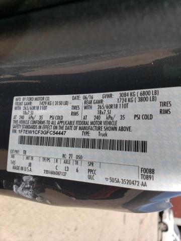 Photo 10 from auction – 2016 FORD F150 SUPER with VIN 1FTEW1CF3GFC54447