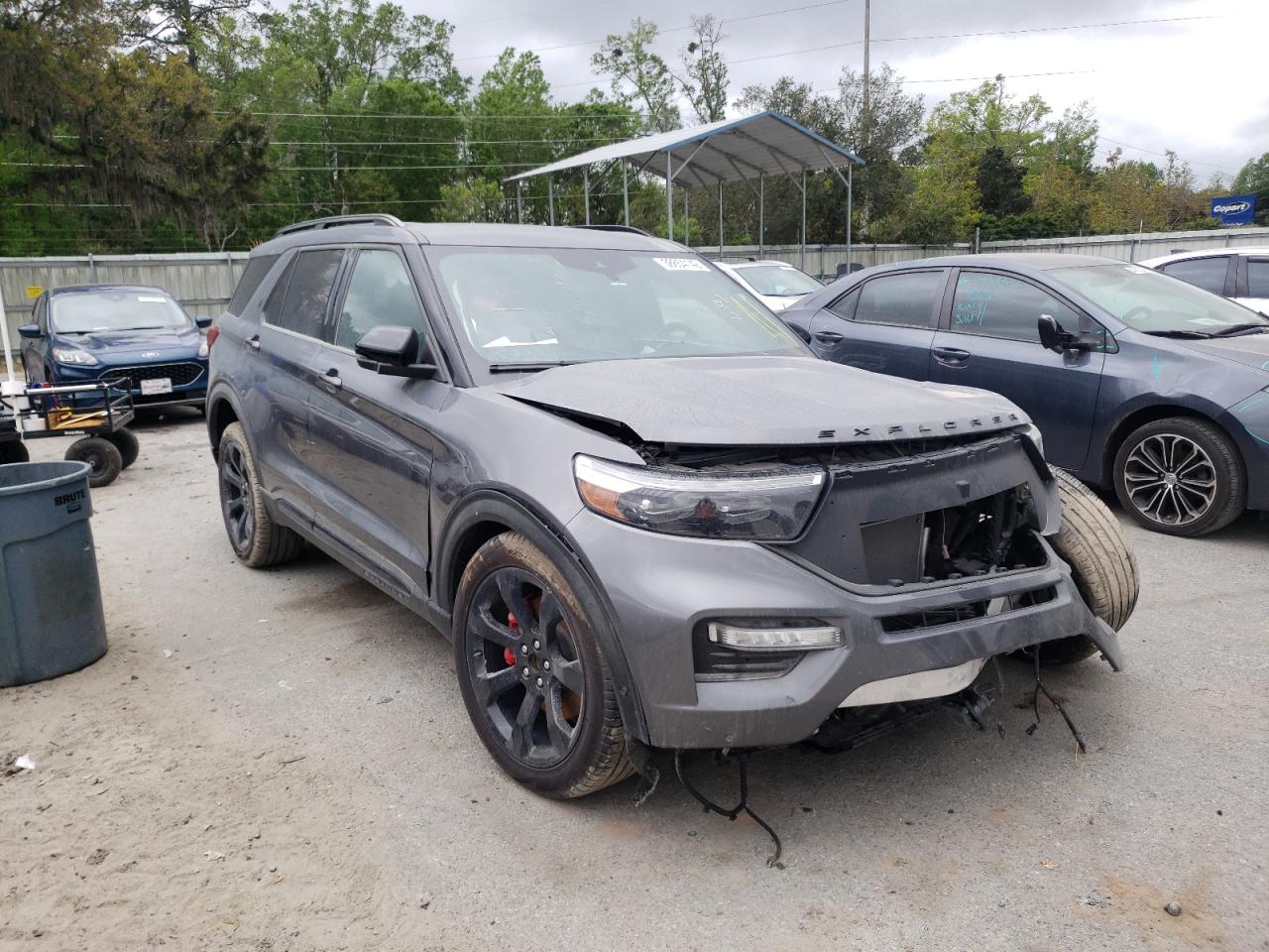 FORD EXPLORER S 2021 with VIN 1FM5K8GC6MGB35569 - Photo from auction