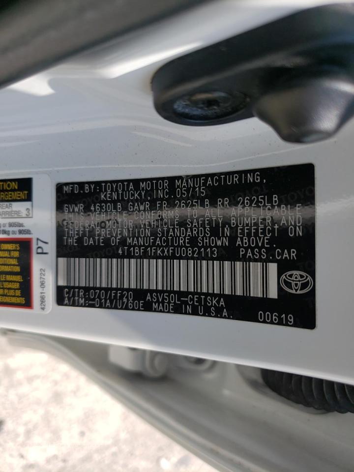 Photo 10 from auction – 2015 TOYOTA CAMRY LE with VIN 4T1BF1FKXFU082113